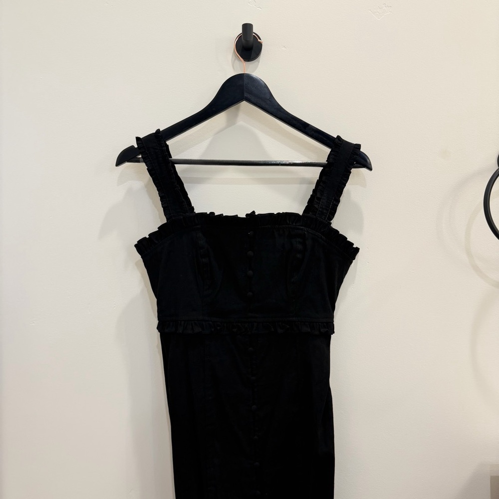 Anthropologie Black Midi Dress